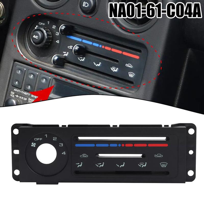 Black Heater Control Panel Air Conditioning Control Car Heater Control Black Plastic Material Brand New Condition