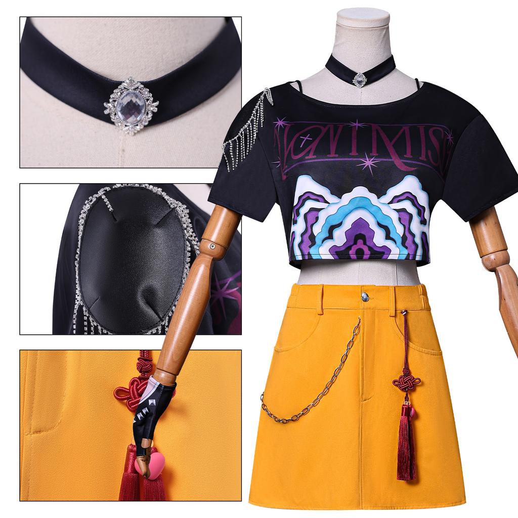 New Korean Wave Girl Group K-POP Costume Rumi Mirazoe Cosplay Costume