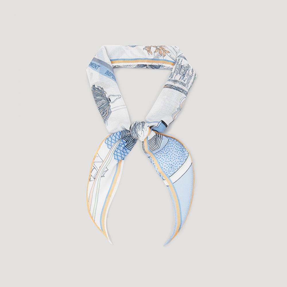 

She S miSS See Through Printing Scarf SSaSfn22030 Dl dark blue/00