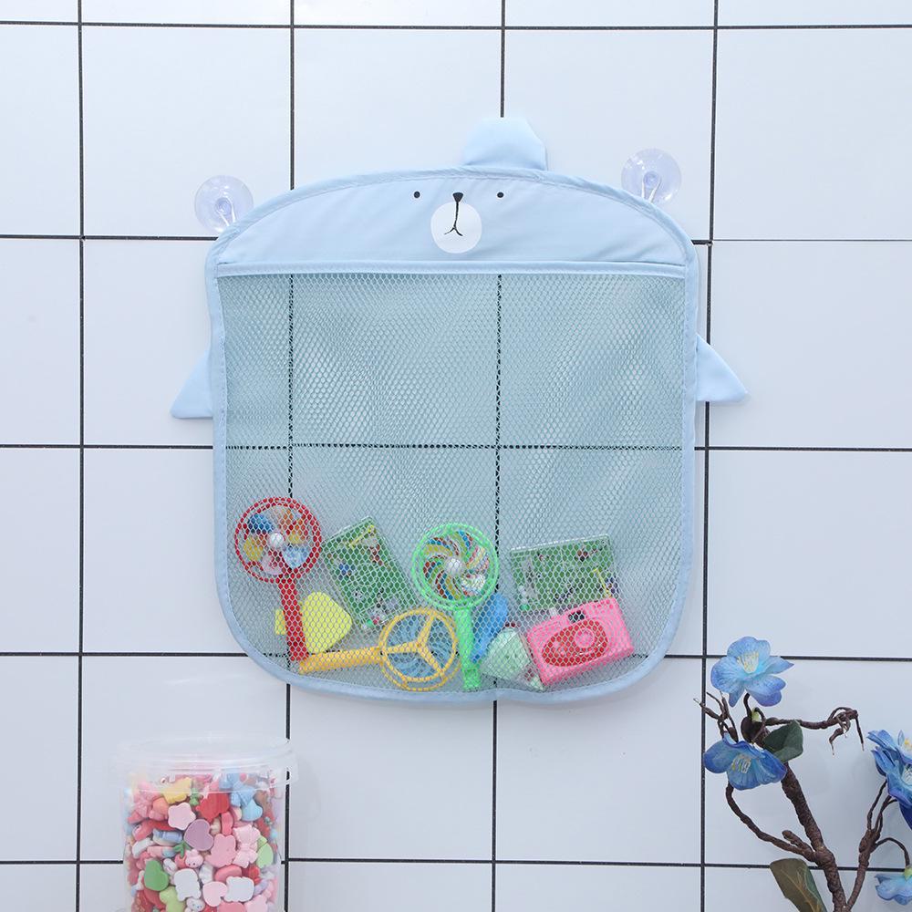 

Водонепроницаемая детская мультяшная сетка для хранения игрушек в ванной с присосками polar bear hanging bag; 35*40