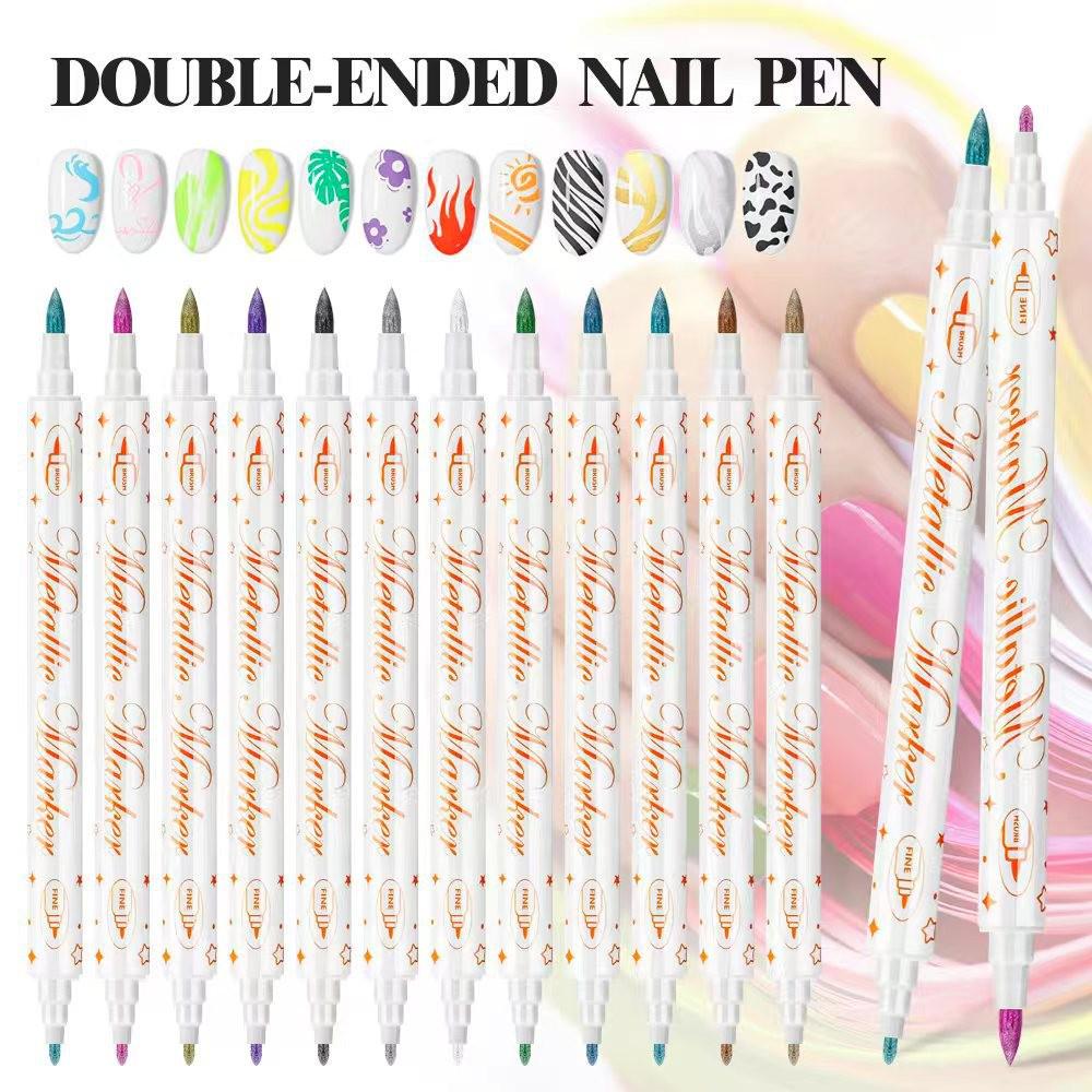Cross-border Hot Selling Soft Tip Fine Tip DIY Nail Art Graffiti Acrylic Paint Pen