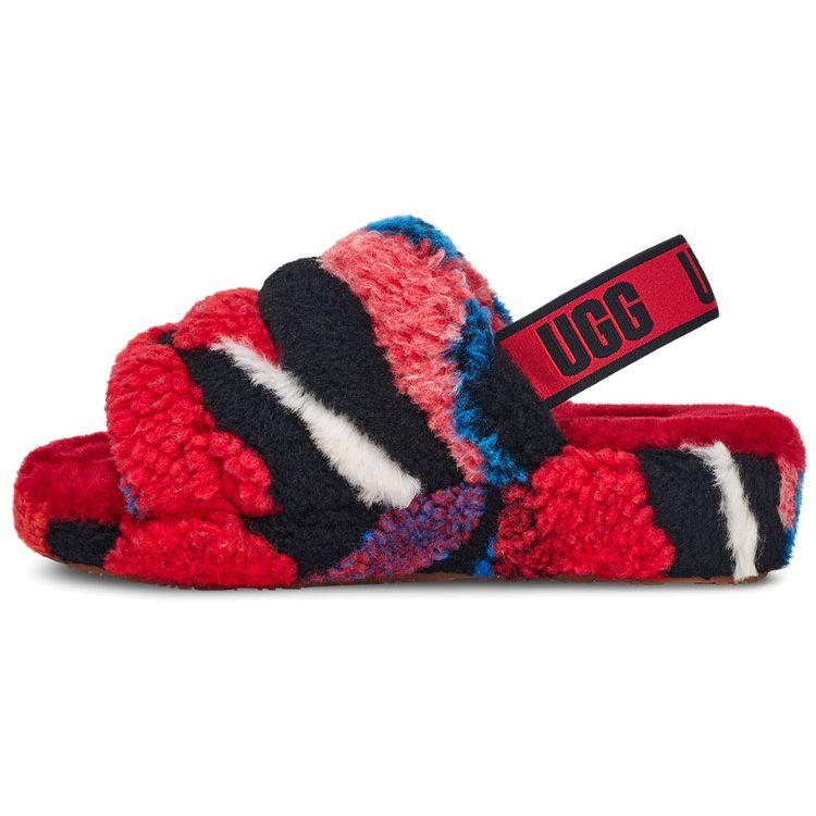 

UGG Fluff Yeah Slide Cali Collage - Red Women Sneakers 1118164-RED 39