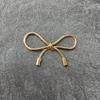 Elegant Gold/Silver Bowknot Adornment Stylish Craft Accessory Metal Butterfly Knots for DIY Crafts and Phone Decoration
