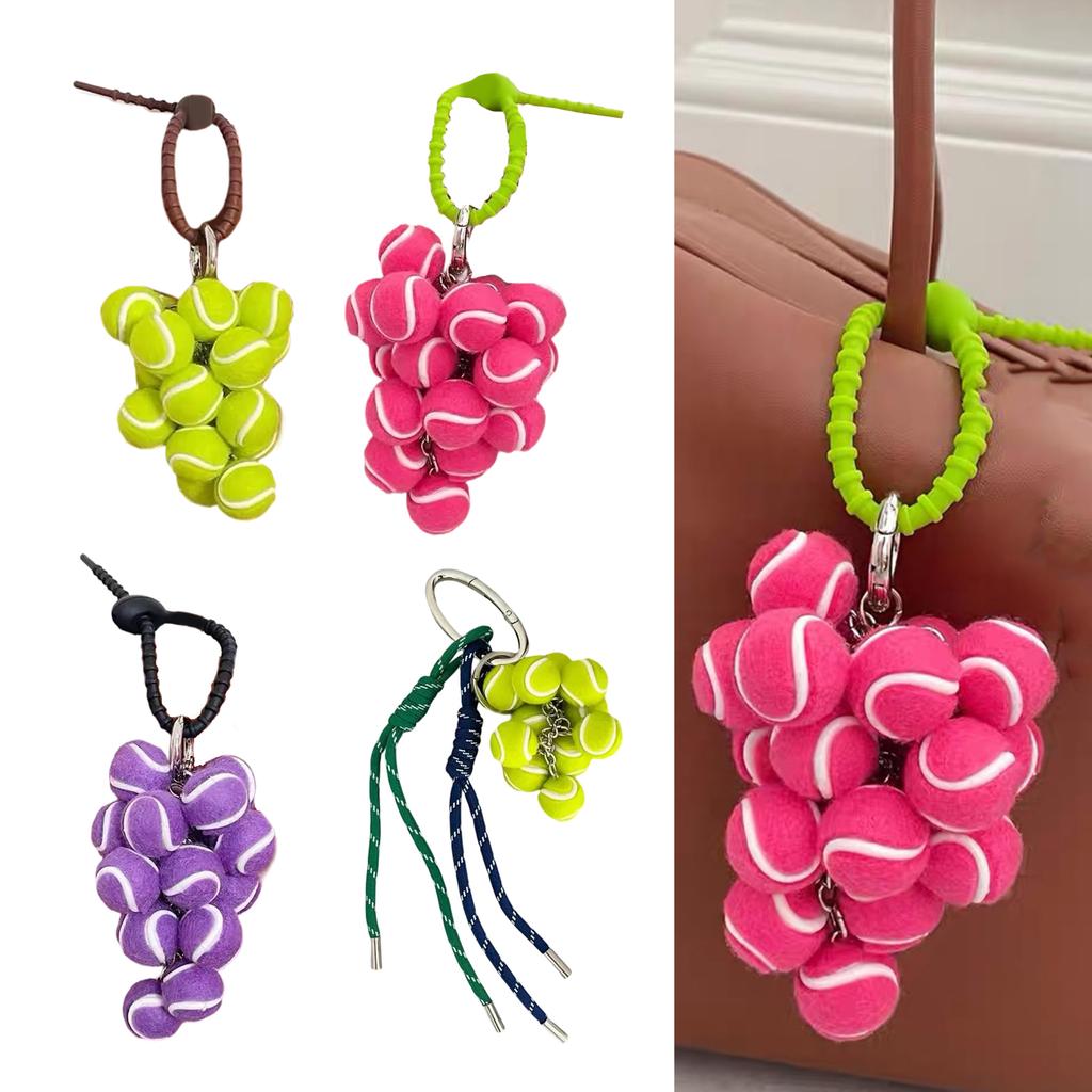 Tennis Pendant Keychain for Couples and Sports Enthusiasts Fitness Accessory Key Holder Athletic Keyring Accessories