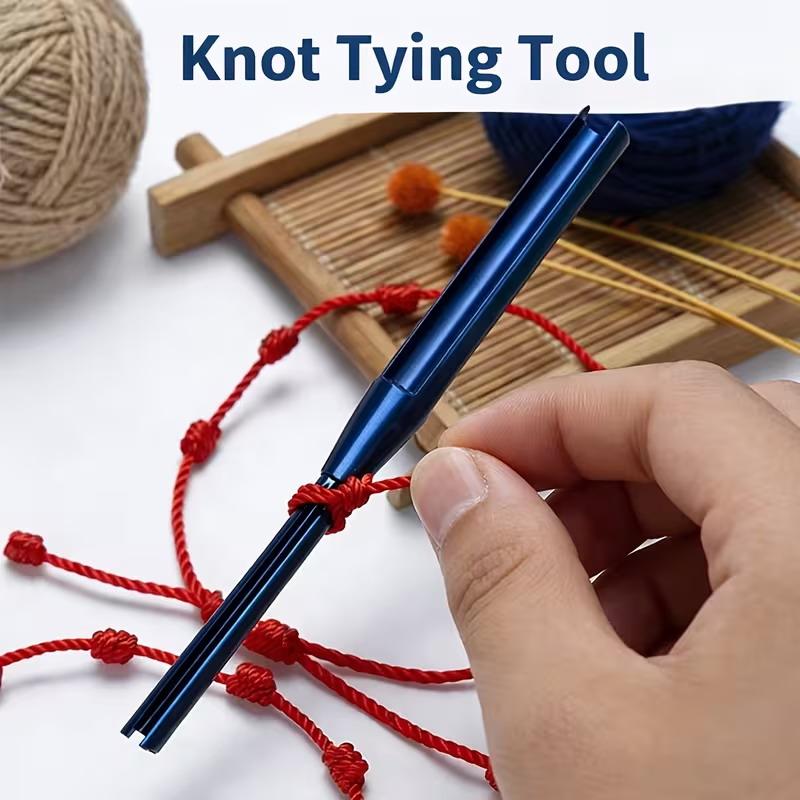 2Pcs Conical Plastic Quick Knotting Aids, Smooth Threading Line Tools, Reusable Rope Weaving Knot Helper For Beginners