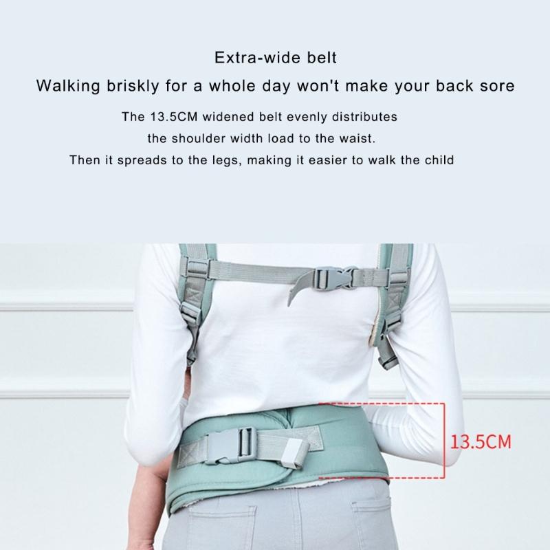 Breathable Infant Carrying Device Convertible Front Facing Position Secure Buckles Wide Shoulder Straps for 0-3 Years