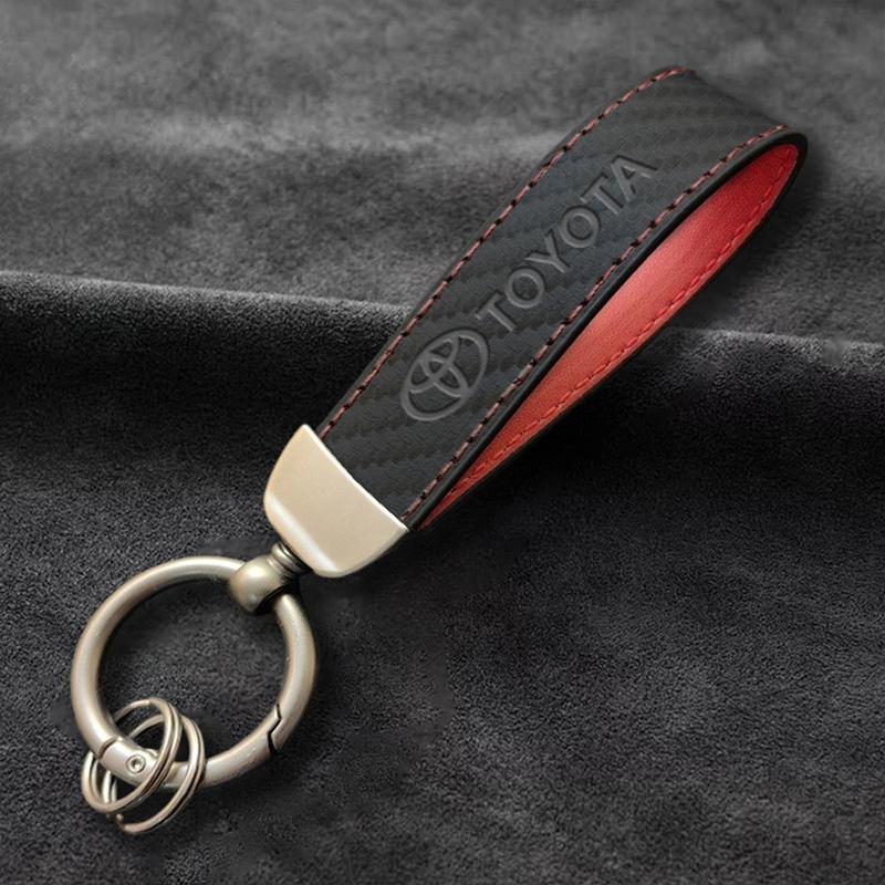 

For Toyota GR 86 Supra Yaris RAV4 Prius Corolla C-HR Camry Auris Camry Fortuner Car Logo Keychain Keyring Pendant Gift Key Chain