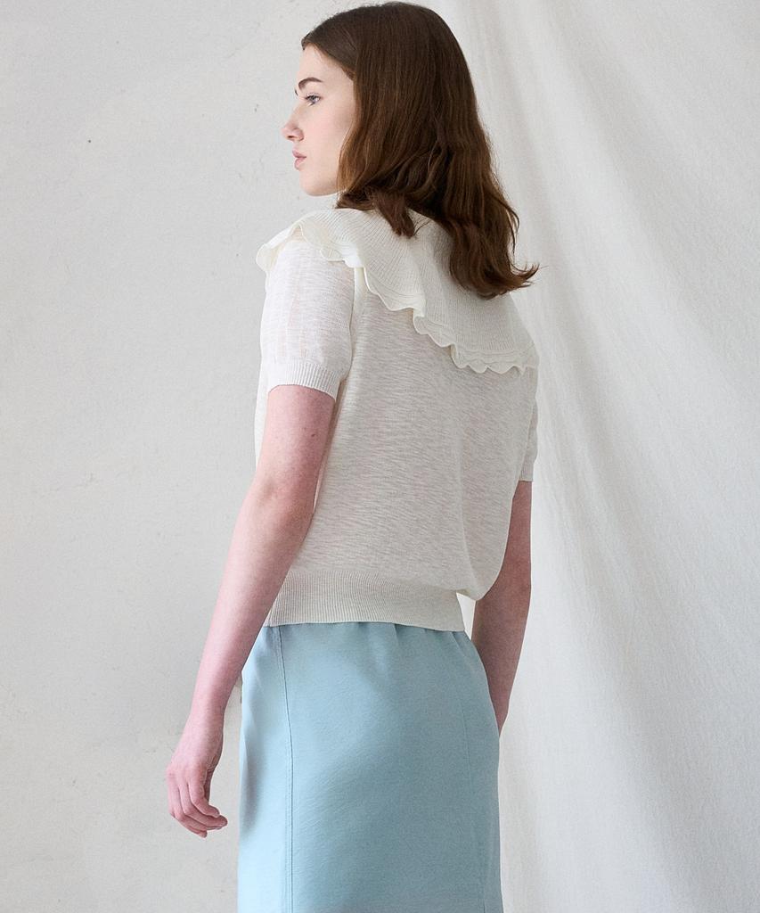 MITTE Cape Collor Kint_Ivory