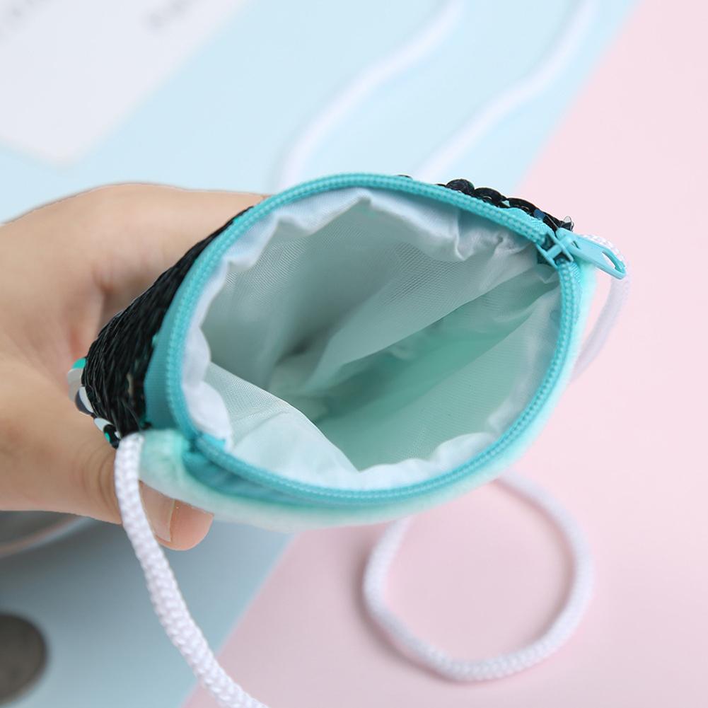 Meerjungfrauenflosse Glitzernde Pailletten Geldbörse Mädchen Umhängetaschen Brieftasche Beutel