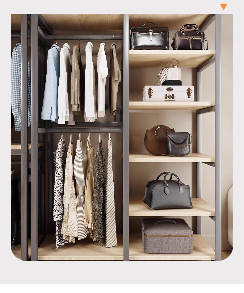 Vertical Metal Corner Coat Rack for Bedroom or Entrance