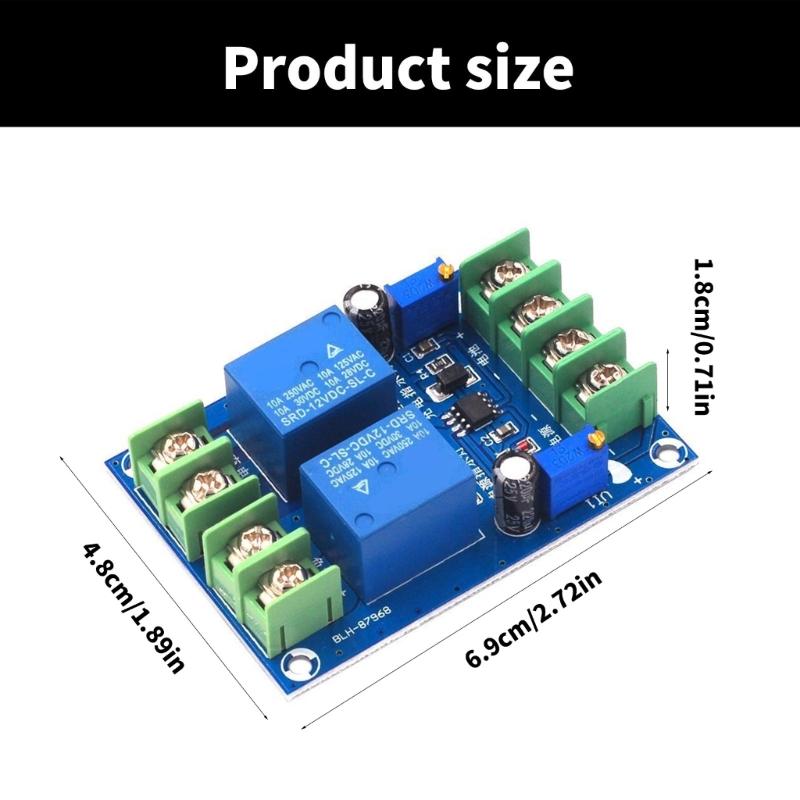 12V Power Auto Switching Module with Adjustable Voltage for Continuous Power Supply 10A Emergency Control Board