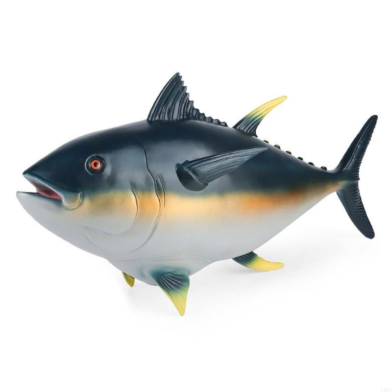 Ocean Animals Toy Sea Creature Model Simulation Designed Tunas Figurine Decor X3UC