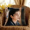 Jianghu Xie Zheng 2D Print Pillowcase Double Sided Printed Zipper Polyester Pillow Cover Washable For Office Living Room Bedroom