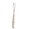 10Pcs Wooden Beads Ornament Wood Beaded Christmas Tree Decoration For Wall Window Staircase Holiday Party Decoration