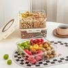 Versiegelte Aufbewahrungsbox mit Fächern Frischhalte-Snackbehälter Multifunktionale Trockenfrüchtebox Küche