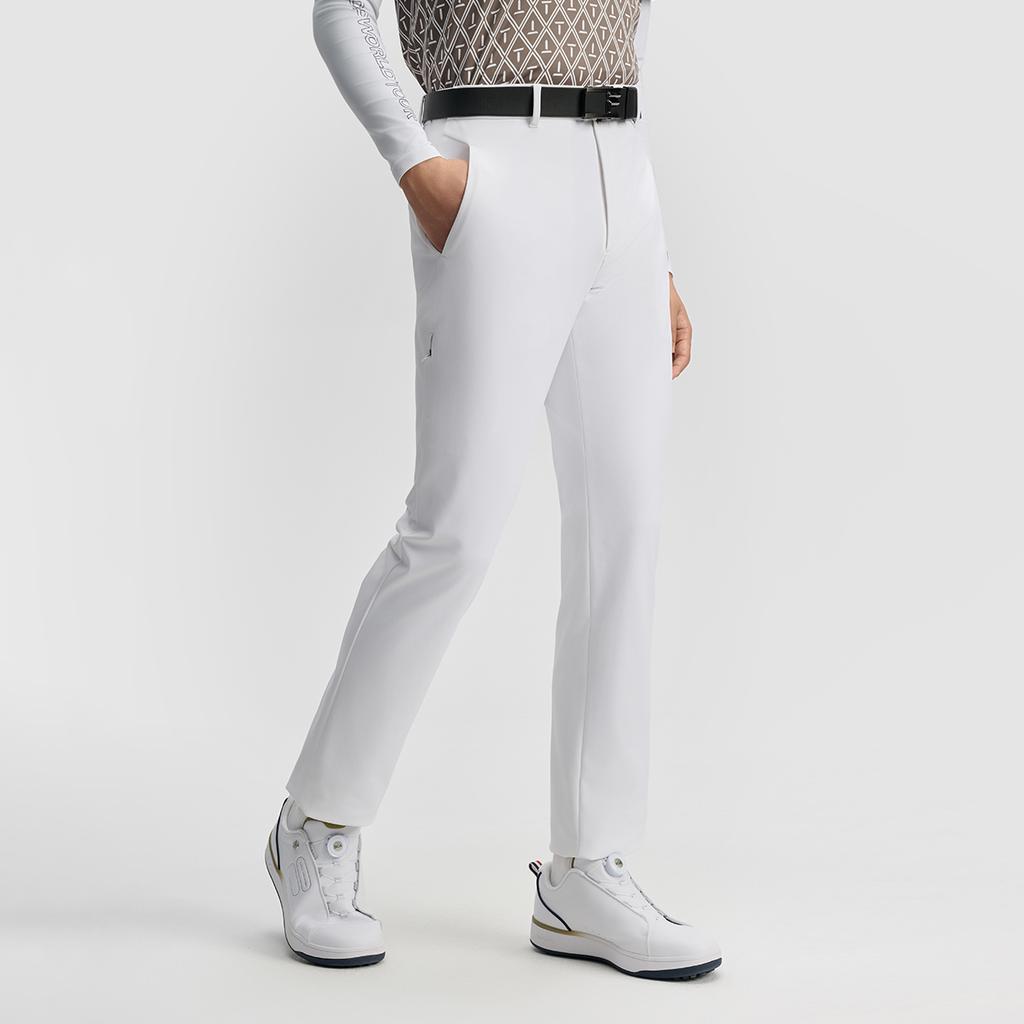 FILA Golf Series Casual Sports Comfortable Versatile Simple Slim Fit Woven Long Pants Men bottoms A11M515807FWT