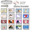 New Lovely Cat Dog Rabbit Flower Heart Strawberry Italian Charm Links Fit 9MM Stainless Steel Bracelet Women Men DIY Making Gift