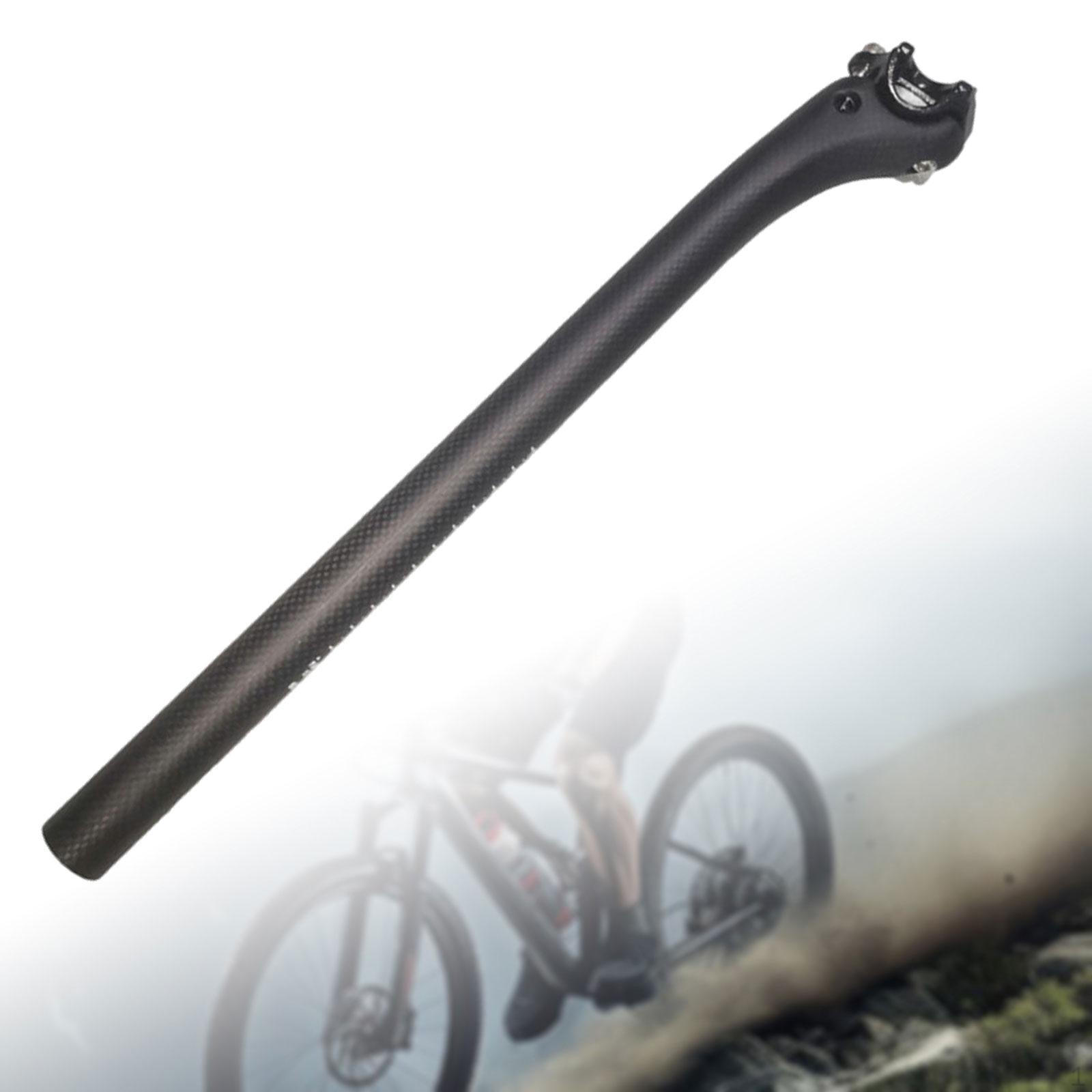 

Велосипедный карбоновый подседельный штырь Подседельный штырь BMX со смещением волокна Сверхлегкая велосипедная трубка, матовая 27.2mm