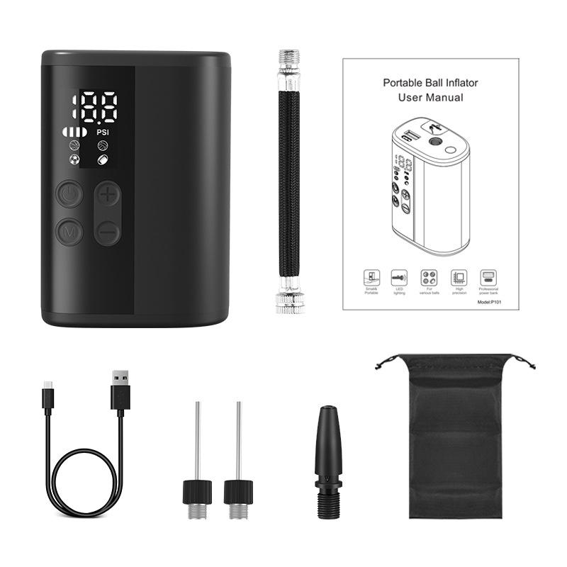 Woxin Portable Electric Pump - Multi-functional Inflator for Basketball, Football, Volleyball
