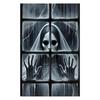 1Pcs Halloween Window Silhouette Decora Halloween Boy Girl Scary Banner Blood Ghost Window Cover Horror Theme Window Poster 2025