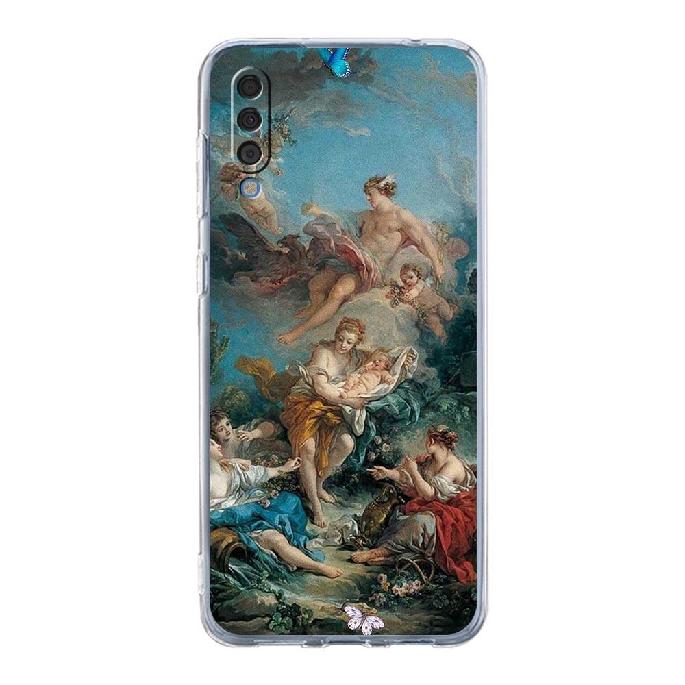 Phone Case For Samsung A14 A50 A70 A30 A40 A20E A10S A20S A02S A04S A12 A22 A32 A34 A52 5G A54 Renaissance Art Painting Cover