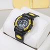 Kids Digital Watch Boys Girls Colorful Alarm Clock with Day Display 5.25 Yellow