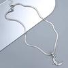 Moon collarbone chain Personality niche design Cold wind Versatile temperament Advanced sense Simple necklace Accessories collarbone chain