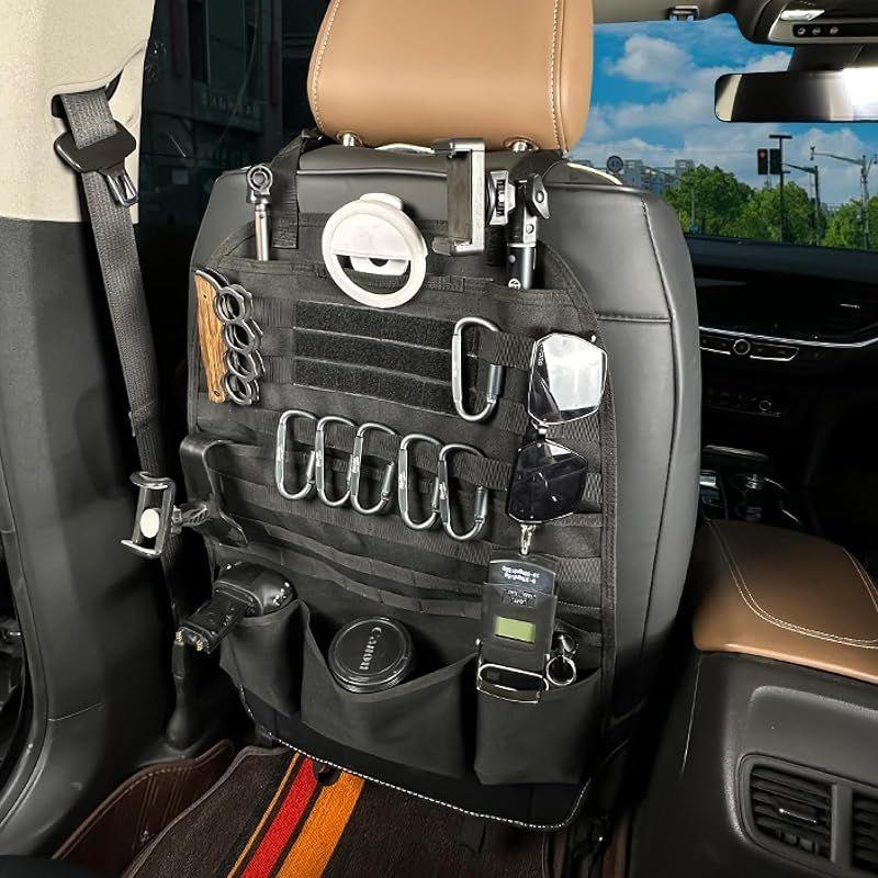 Used [New] TRIWONDER MOLLE Car Storage Pocket Seat Back Pocket Rear Seat Large Capacity Space Saving Car Storage Rear Seat Storage Bag Trunk Storage