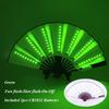 13 inch LED Fans DJ LARP Dans Bruiloft Podiumoptreden Bar Rekwisieten Vouwventilator Voor Vrouwen Kung Fu Ventilator Chinese Knipperende Ventilator