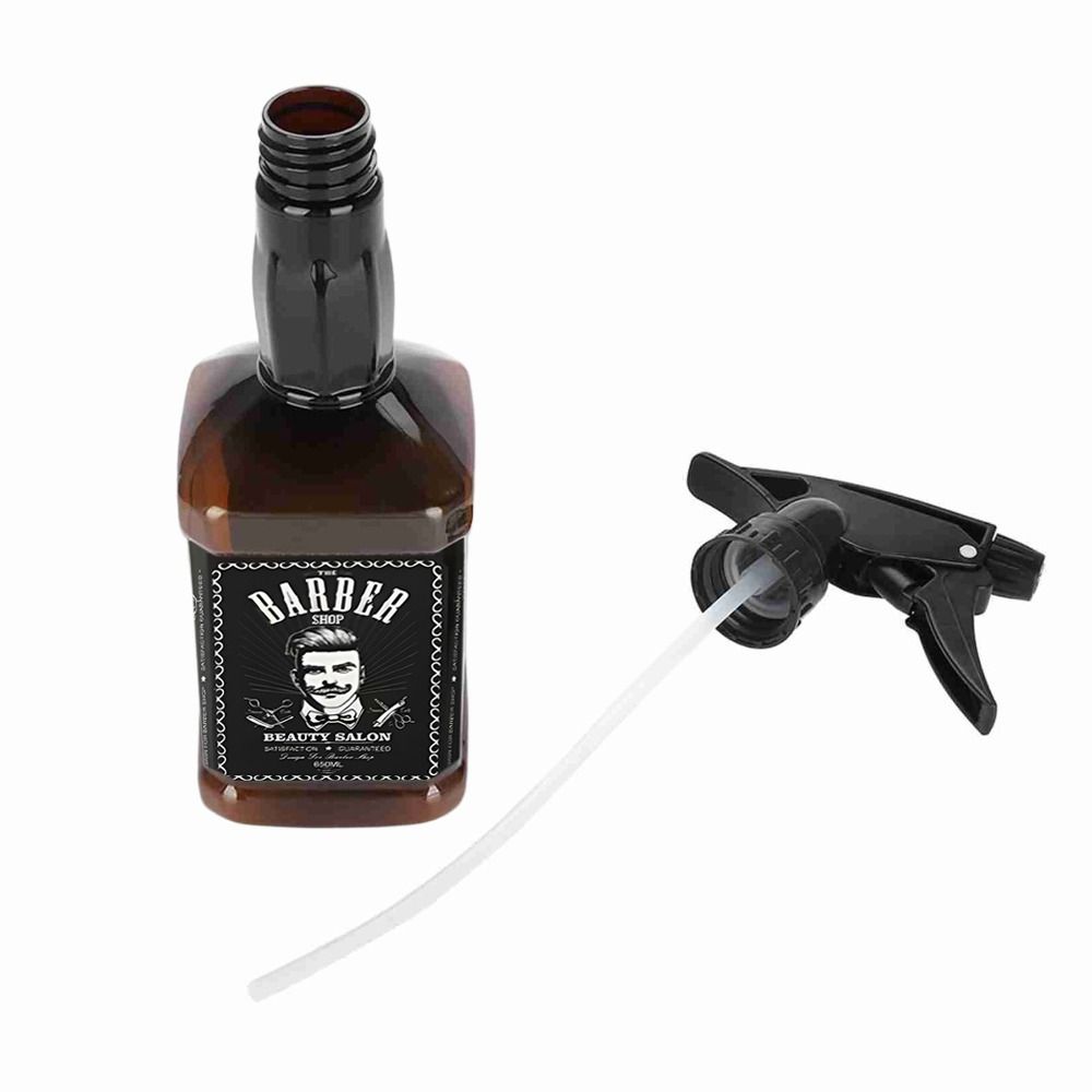 Hairdressing Tool 650ml Capacity Hairdressing Spray Bottle Black Brown Barber Spray Bottle white PP Hair Spray Bottle Salon Use