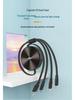 3-in-1 100W Fast Charging Cable, Compatible with Apple and Huawei, 6A Single Pull Design