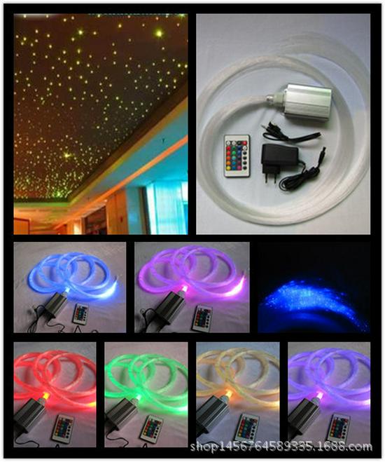 PMMA Optical Fiber Strand 3x0.75mm Flash Point Waterfall Curtain Lighting, 500m Roll
