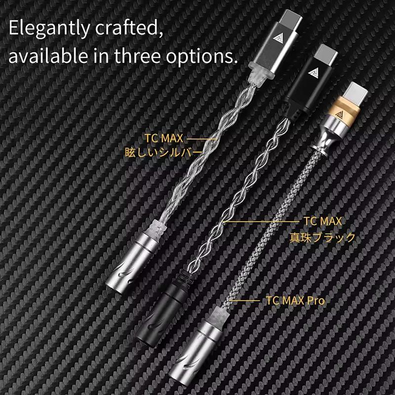 QKZ TC-MAX Pro Hi-Fi DAC Earphones Amplifier USB Type C To 3.5mm Phones Audio Adapter KT02F20/CX31993 Chip Digital Audio Decoder