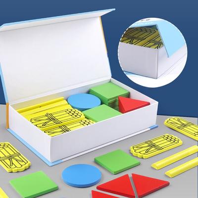 Holz Lehrer Magnetische geometrische Formblatt Kindergarten Schüler Frühe Bildung Puzzle Zählstab Digitale Mathematik Lehrmittel