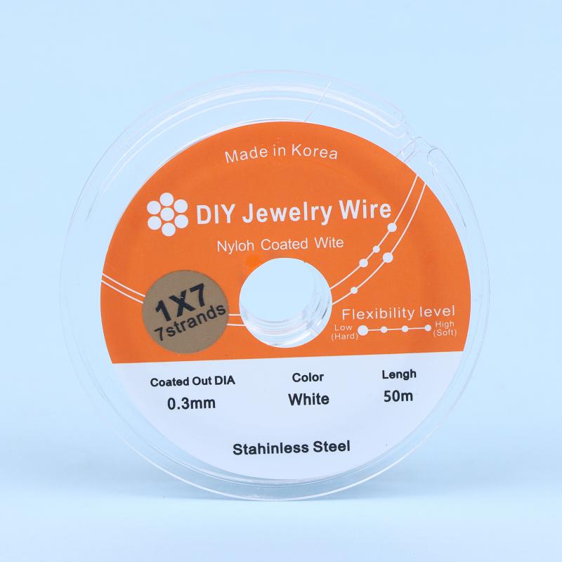 50Meter/Roll 0.3/0.38/0.5/0.6Mm Rhodium Gold Color Stainless Steel Beading Wire For Jewelry Making Diy Bracelet Findings