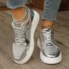 New Fashionable and Casual Plus-size Women's Lace-up Thick-soled Casual Shoes