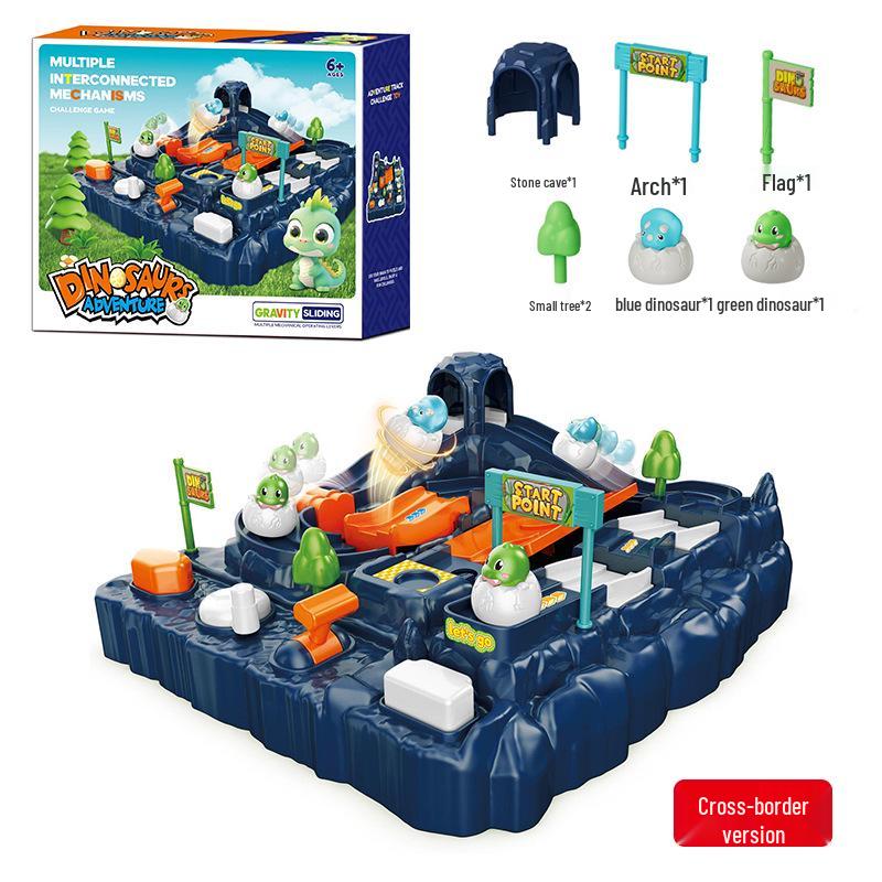 

Jungle Dinosaur Adventure Marble Run Table Game for Kids - Ideal Birthday Toy