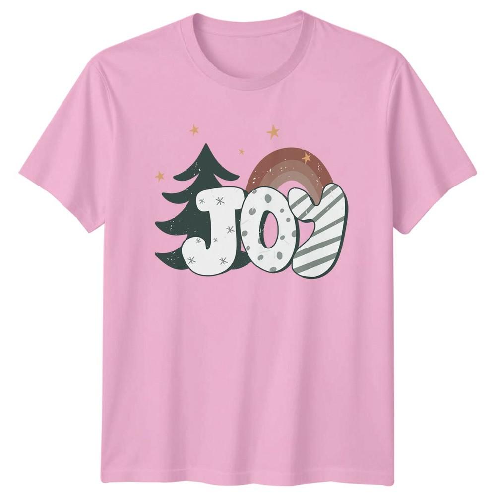 Joy TShirt Retro Boho Christmas Christmas Gift For Him And Her