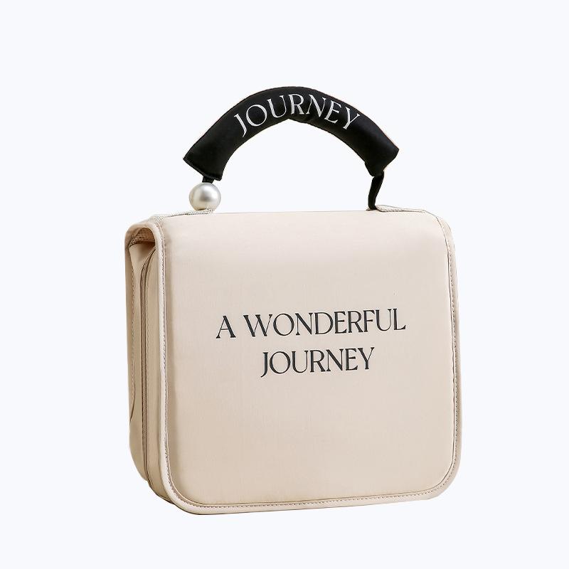High Appearance Hanging Toiletry Bag, Large Capacity Cosmetics Storage Bag, Portable Makeup Bag For Business Trips And Women