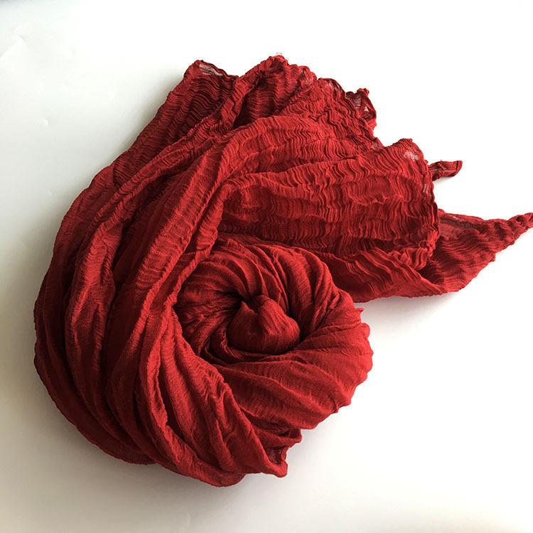 Linen Cotton Large Size Zen Dance Scarf Tara Yarn Plant Dyeing Tie-Dye Batik Hand-Painted Scarf Medium And Long Silk Scarf