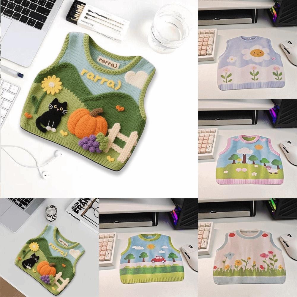 Anti-slip Cartoon Mouse Pad Thickened Keyboard Mice Mat Cute Table Mat  Office Use