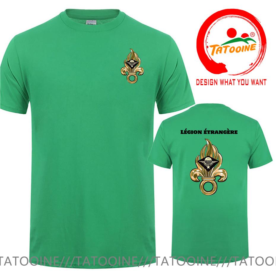 T-shirt Simbolo Legione Straniera Francese Per Uomo Francia Lgion Trangre Logo Tshirt Nuova Moda Estiva Maglietta Casual Camiseta