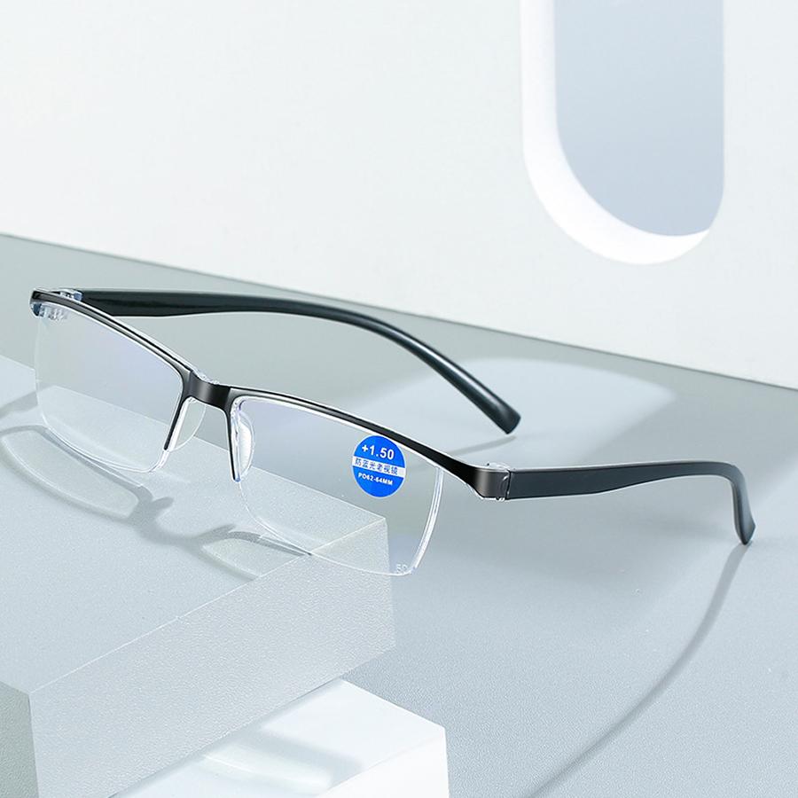 

Мужские очки для чтения Ретро Деловые очки для дальнозоркости с защитой от синего света Очки для чтения 0 + 1,0 до + 4,0 очки