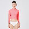 BARREL Women'S Sunset Crop Zip-Up Rash Guard Rose Pink (B3Swwcr005Rpk)