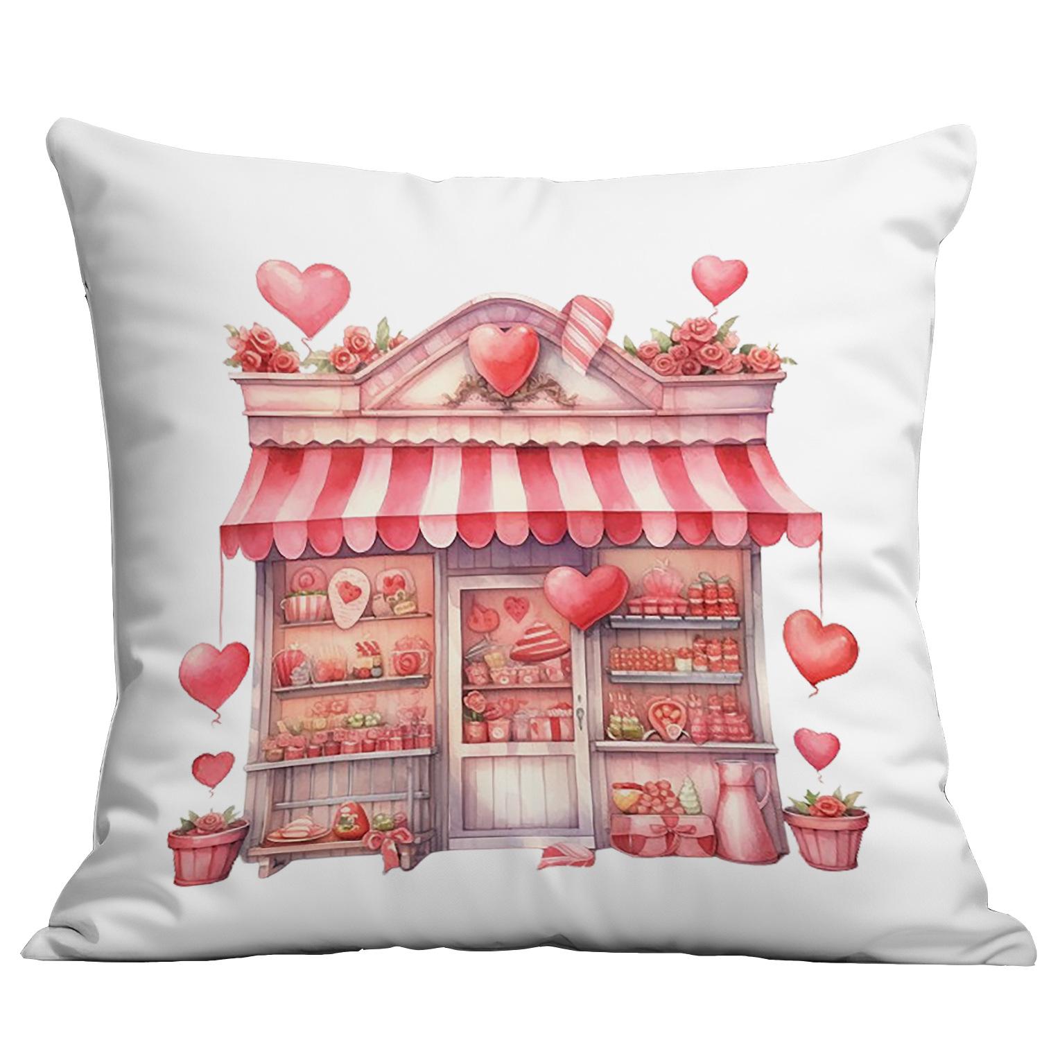 

New Valentine S Day Love Pillow Case Sofa Living Room Pillow Case Pillow Case Premium Durable Quality Useful Practical 45 * 45Cm