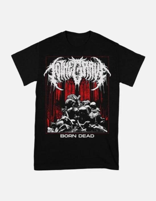 To The Grave Band Born Dead Cotton Black All Size Unisex Shirt S
