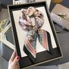 Silk 100% Mulberry Scarf Women's Spring Autumn New Style All-matching 70cm Small Square