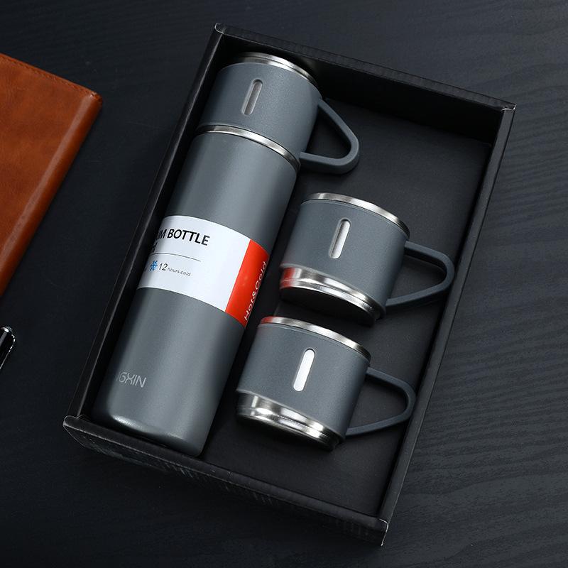 High-End Business Vacuum Cup Gift Gift Set 304 Stainless Steel Men's Car Portable Water Cup