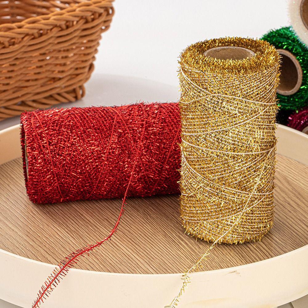 1mm 200m Weihnachtliches Dekorationsgarn Gedrehte Textur Makramee Kordel Seil Geschenkpapierschleife