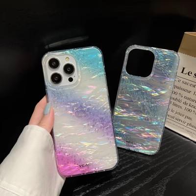 Applicable To Apple 17 Gilt Galaxy Rainbow Aurora Mobile Phone Case iPhone16Pro Glitter 15 Anti-drop Protective Case
